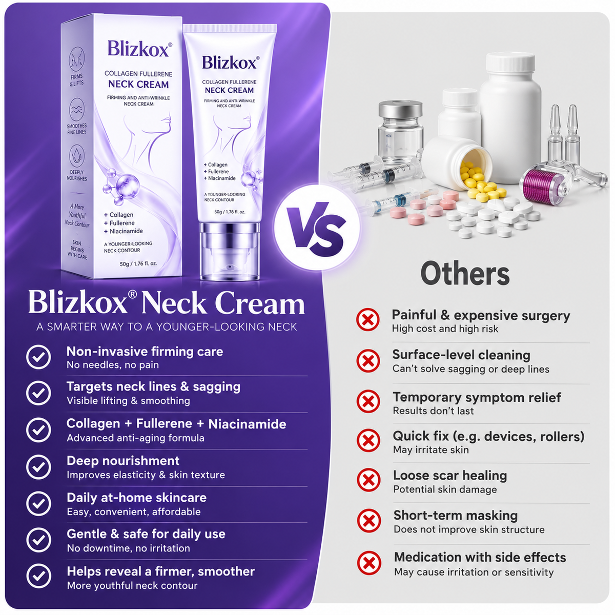 🧠👩‍🔬 Blizkox® All-Over Firming Cream for Face, Neck & Body – Helps Smooth, Firm & Brighten – Made in an ISO 22716-Certified Facility – 70% OFF + 🎁 Free Derma Roller
