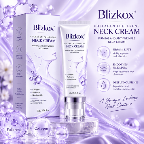 🧠👩‍🔬 Blizkox® All-Over Firming Cream for Face, Neck & Body – Helps Smooth, Firm & Brighten – Made in an ISO 22716-Certified Facility – 70% OFF + 🎁 Free Derma Roller