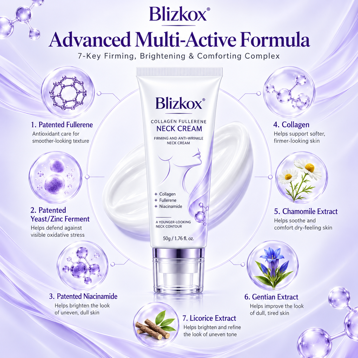🧠👩‍🔬 Blizkox® All-Over Firming Cream for Face, Neck & Body – Helps Smooth, Firm & Brighten – Made in an ISO 22716-Certified Facility – 70% OFF + 🎁 Free Derma Roller