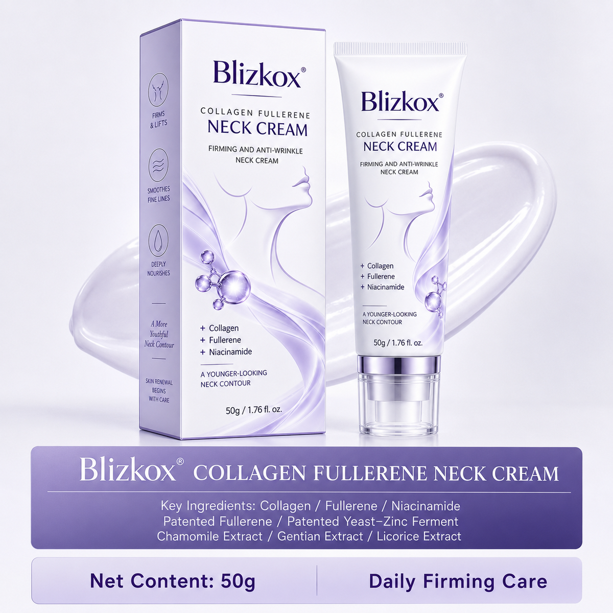 🧠👩‍🔬 Blizkox® All-Over Firming Cream for Face, Neck & Body – Helps Smooth, Firm & Brighten – Made in an ISO 22716-Certified Facility – 70% OFF + 🎁 Free Derma Roller