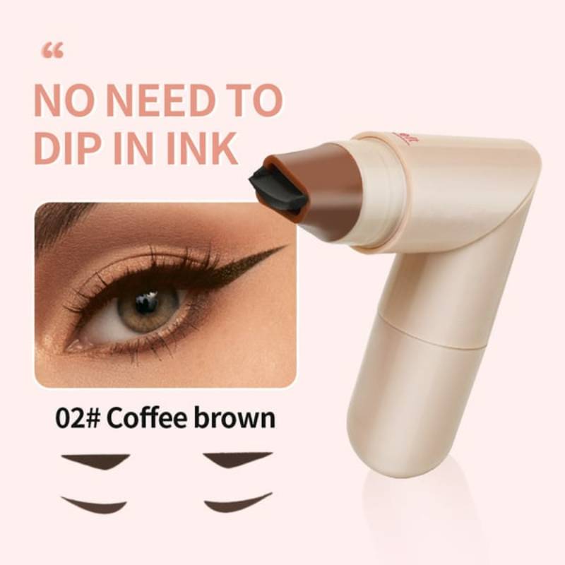 🎁Last Day Buy 1 Get 1 Free💖Rotating Eyeliner Stamp Pen – Dual-Head Design with Wing Stamp